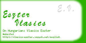 eszter vlasics business card